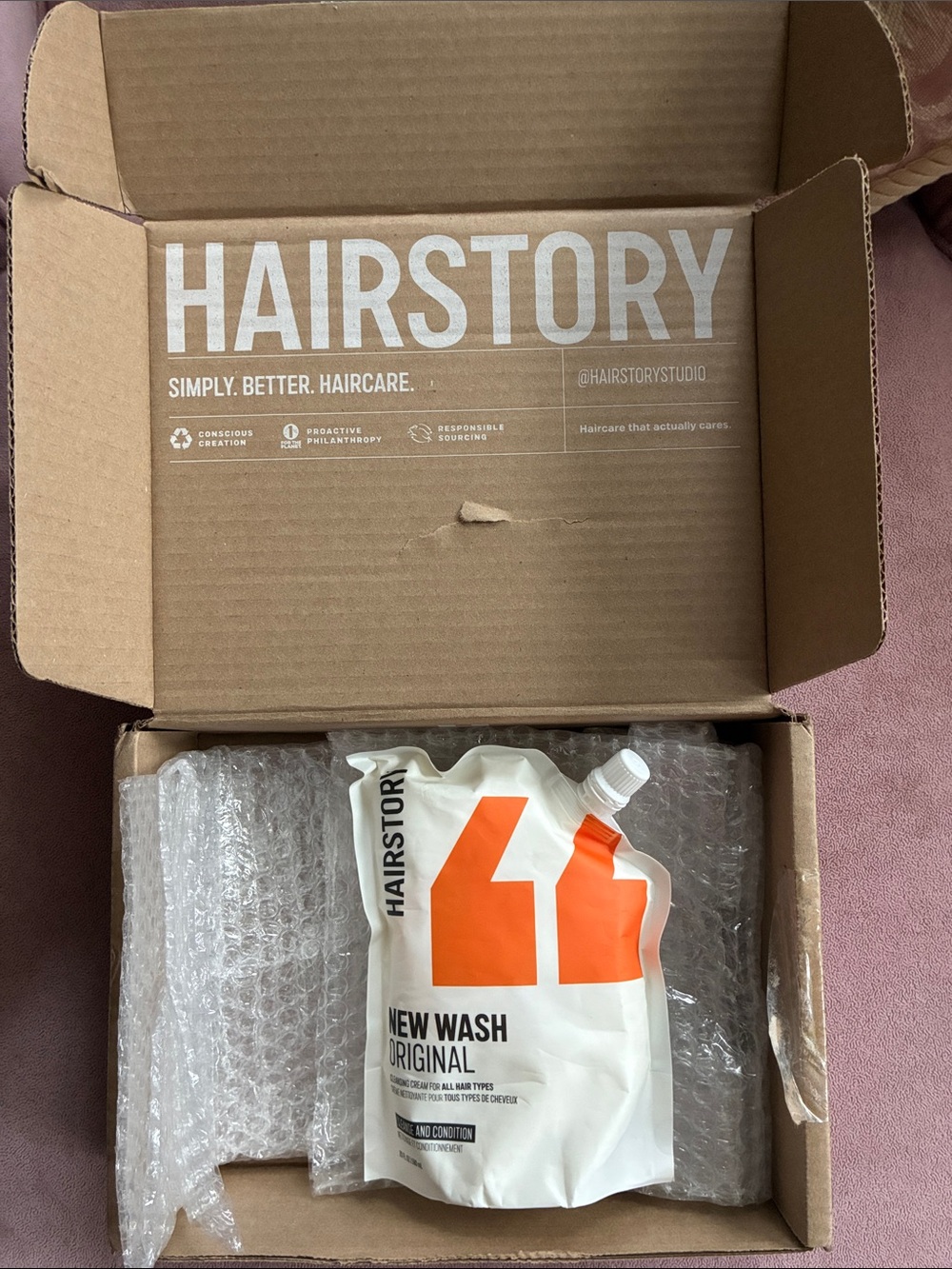 NWT 20 oz Hairstory New Wash Original Hair Cleansing Cream